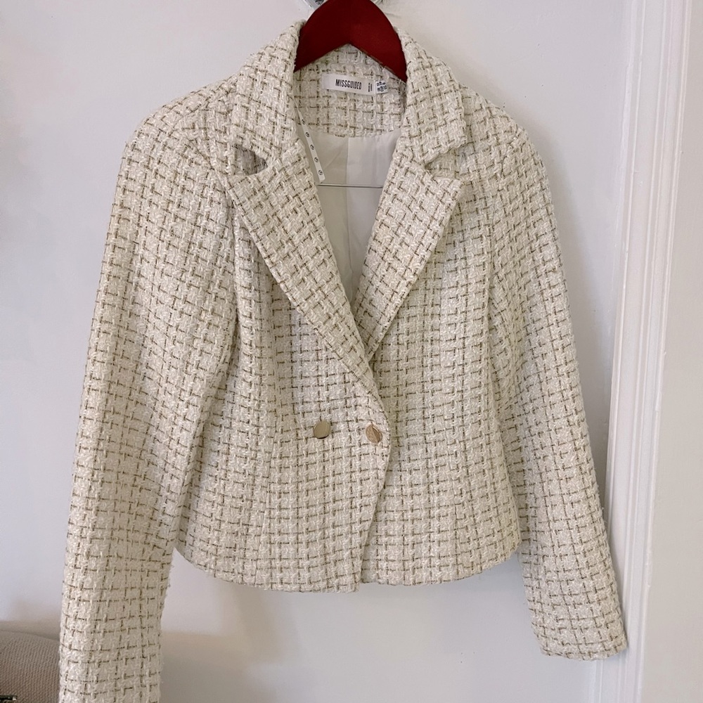 Tweed Missguided Blazer